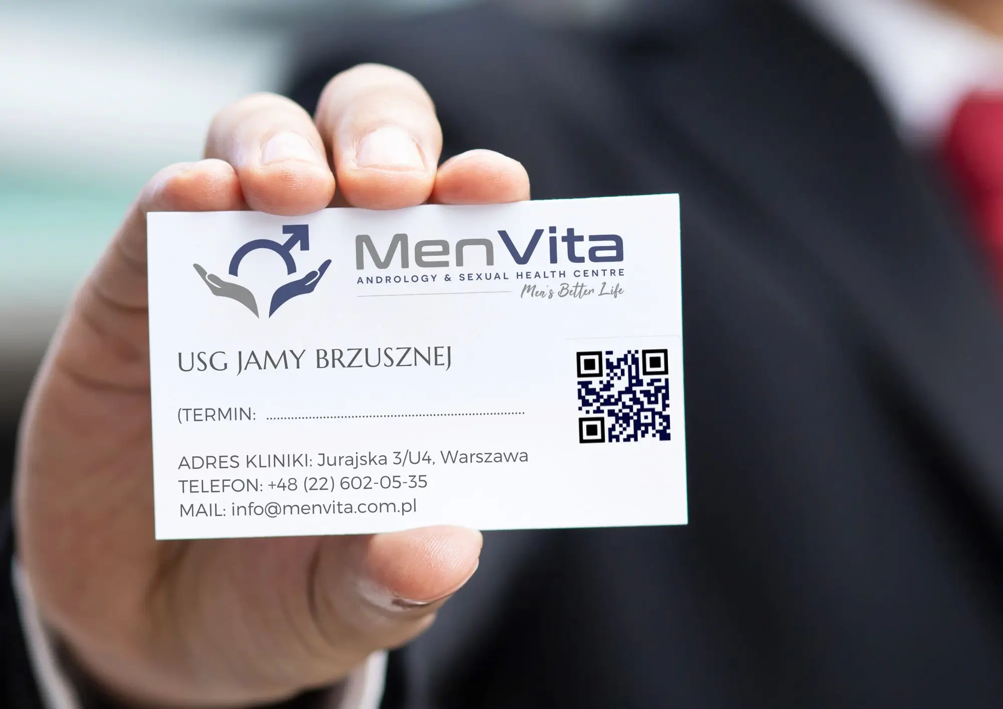 wizytówka Umów się na badanie USG brzucha w klinice MENVITA w Warszawie